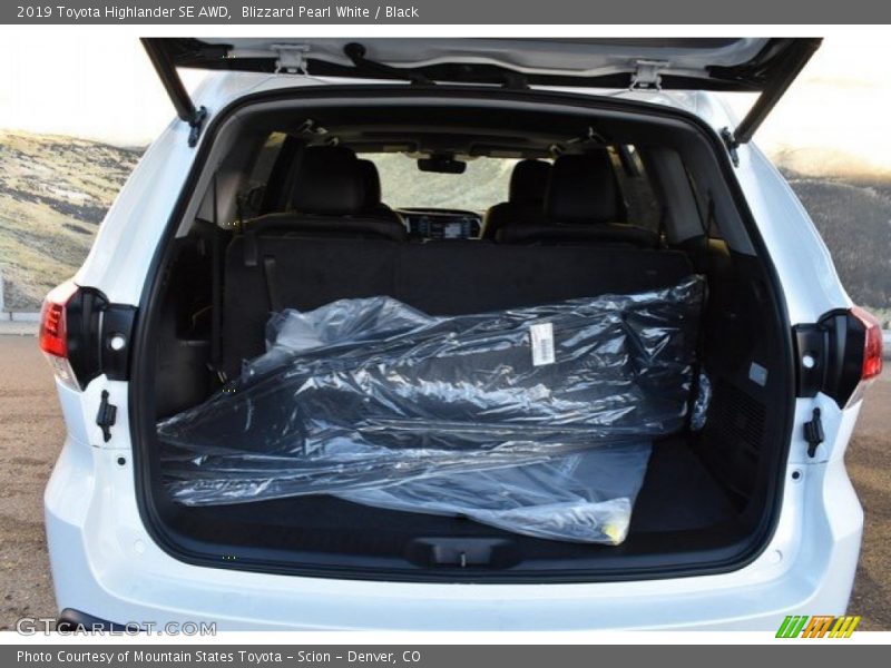 Blizzard Pearl White / Black 2019 Toyota Highlander SE AWD
