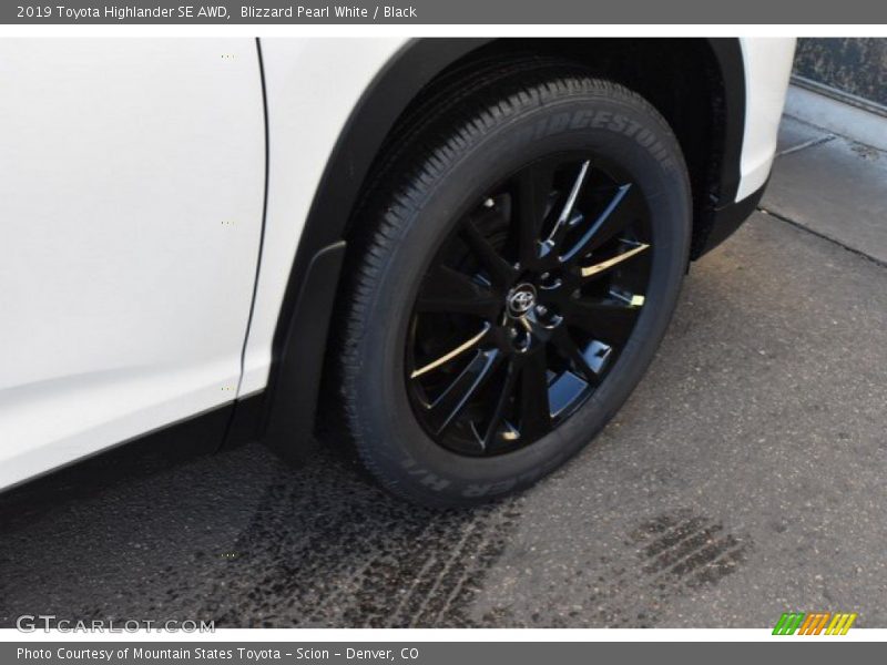 Blizzard Pearl White / Black 2019 Toyota Highlander SE AWD