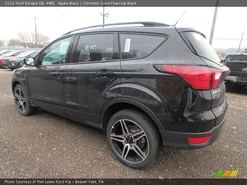 Agate Black / Chromite Gray/Charcoal Black 2019 Ford Escape SEL 4WD