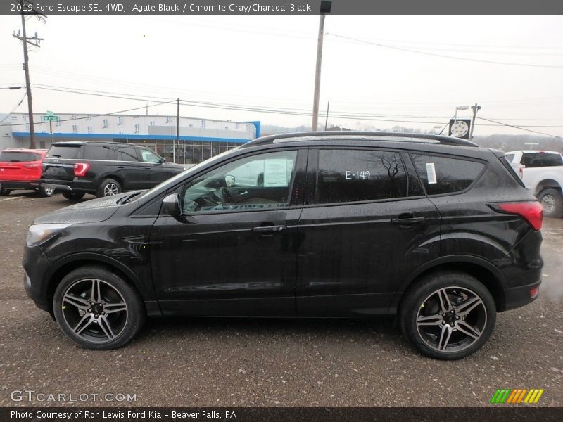 Agate Black / Chromite Gray/Charcoal Black 2019 Ford Escape SEL 4WD