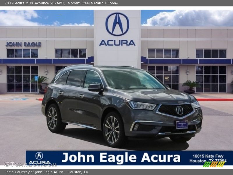 Modern Steel Metallic / Ebony 2019 Acura MDX Advance SH-AWD