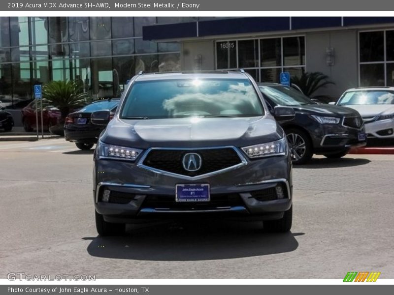 Modern Steel Metallic / Ebony 2019 Acura MDX Advance SH-AWD