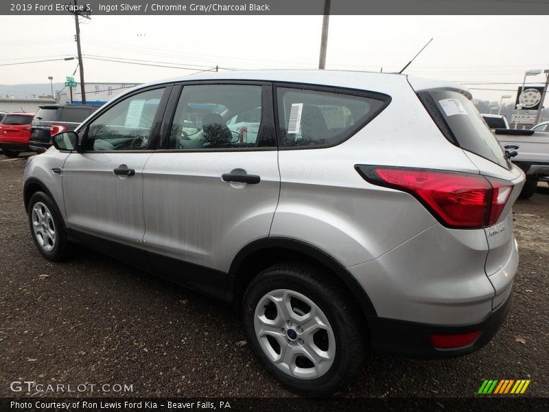 Ingot Silver / Chromite Gray/Charcoal Black 2019 Ford Escape S