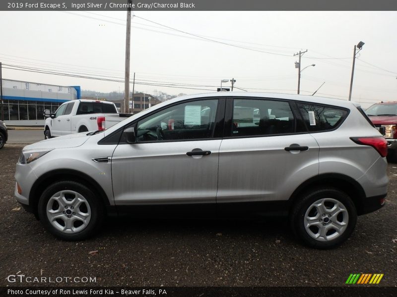 Ingot Silver / Chromite Gray/Charcoal Black 2019 Ford Escape S