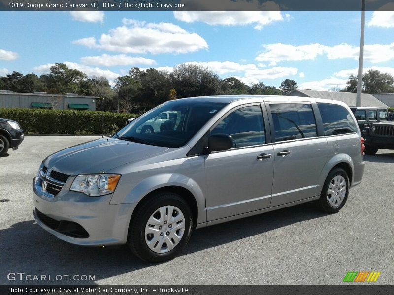 Billet / Black/Light Graystone 2019 Dodge Grand Caravan SE