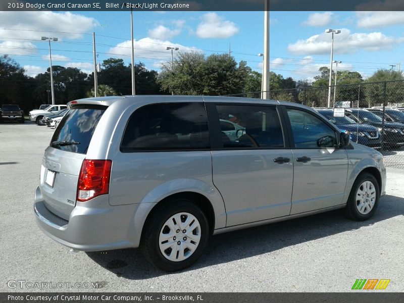 Billet / Black/Light Graystone 2019 Dodge Grand Caravan SE