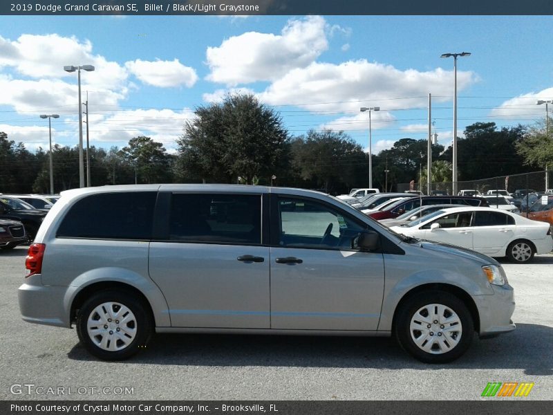 Billet / Black/Light Graystone 2019 Dodge Grand Caravan SE