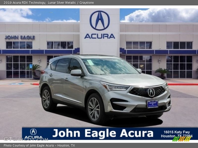 Lunar Silver Metallic / Graystone 2019 Acura RDX Technology