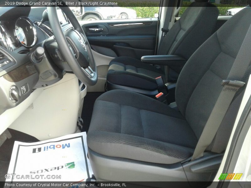 Billet / Black/Light Graystone 2019 Dodge Grand Caravan SE