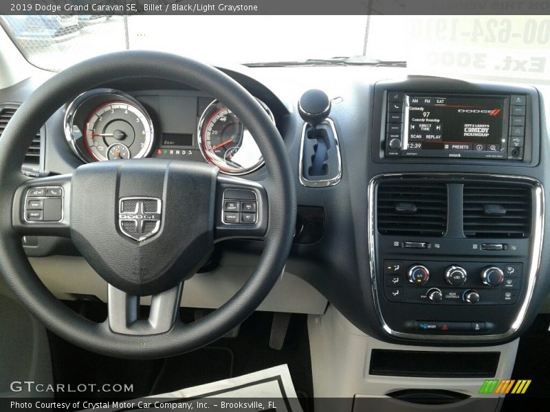 Billet / Black/Light Graystone 2019 Dodge Grand Caravan SE