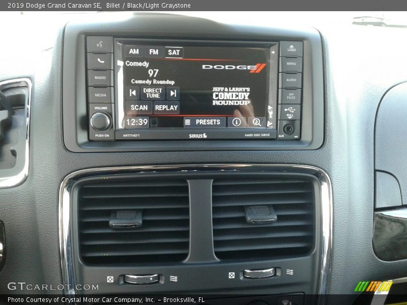 Billet / Black/Light Graystone 2019 Dodge Grand Caravan SE