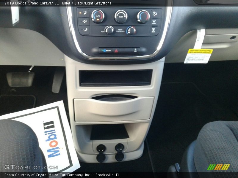 Billet / Black/Light Graystone 2019 Dodge Grand Caravan SE