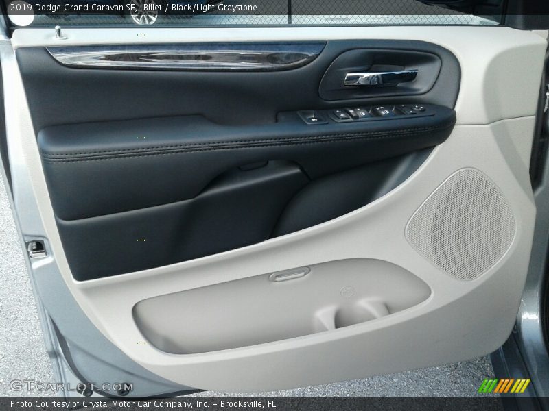 Billet / Black/Light Graystone 2019 Dodge Grand Caravan SE