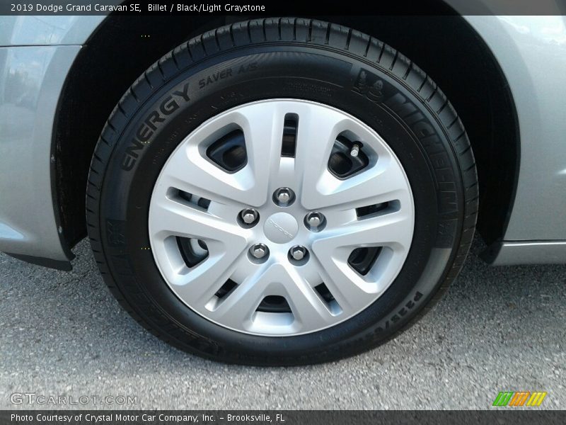 Billet / Black/Light Graystone 2019 Dodge Grand Caravan SE