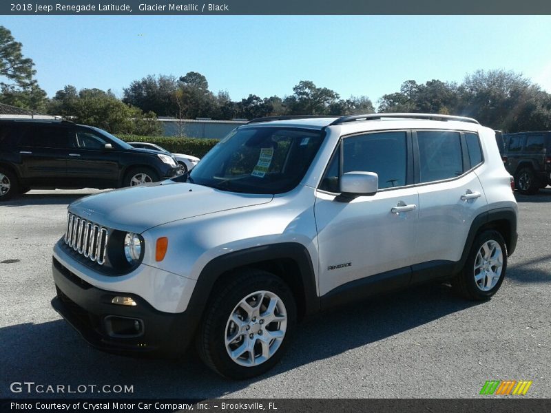 Glacier Metallic / Black 2018 Jeep Renegade Latitude