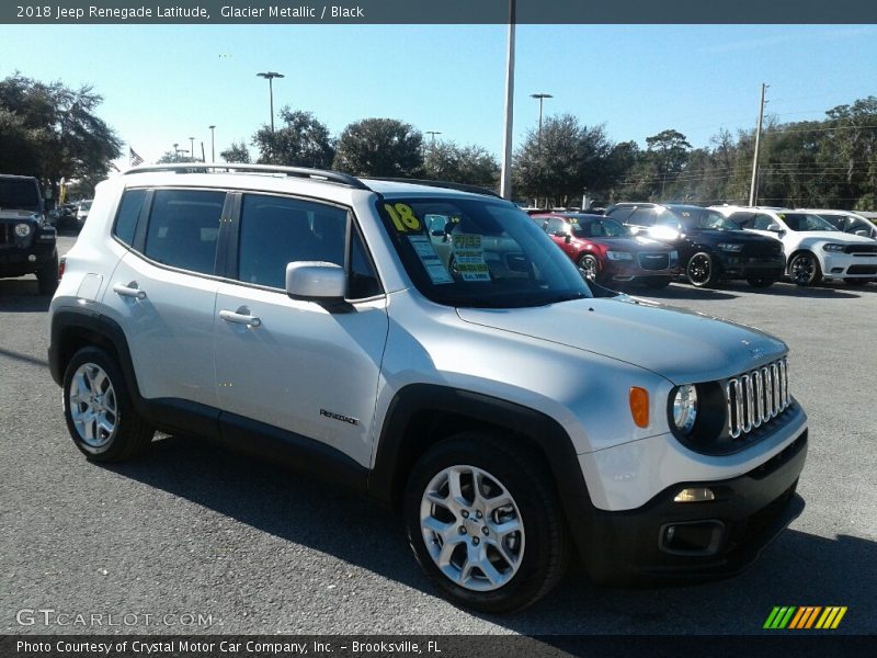 Glacier Metallic / Black 2018 Jeep Renegade Latitude