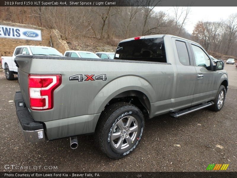 Silver Spruce / Light Camel 2019 Ford F150 XLT SuperCab 4x4