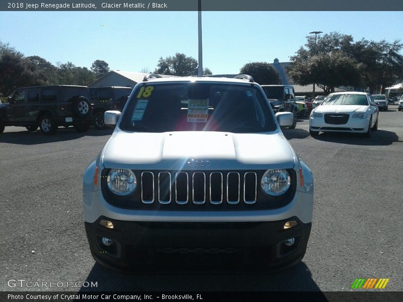 Glacier Metallic / Black 2018 Jeep Renegade Latitude