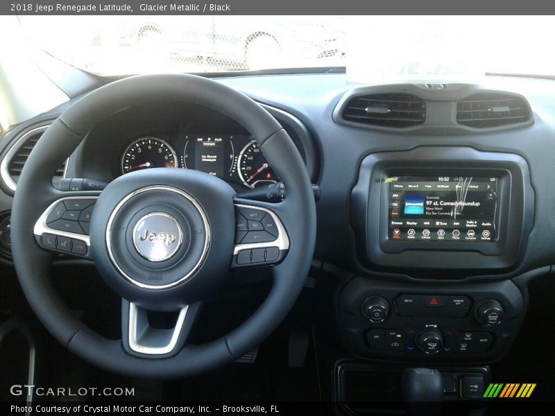 Glacier Metallic / Black 2018 Jeep Renegade Latitude