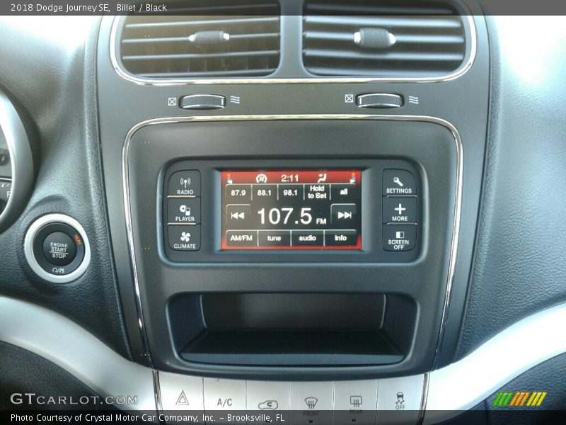 Billet / Black 2018 Dodge Journey SE