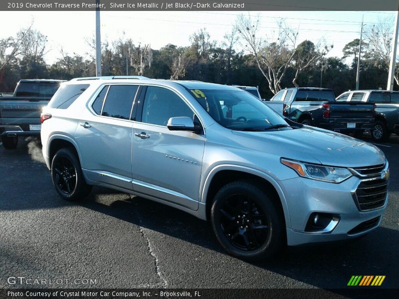 Silver Ice Metallic / Jet Black/­Dark Galvanized 2019 Chevrolet Traverse Premier