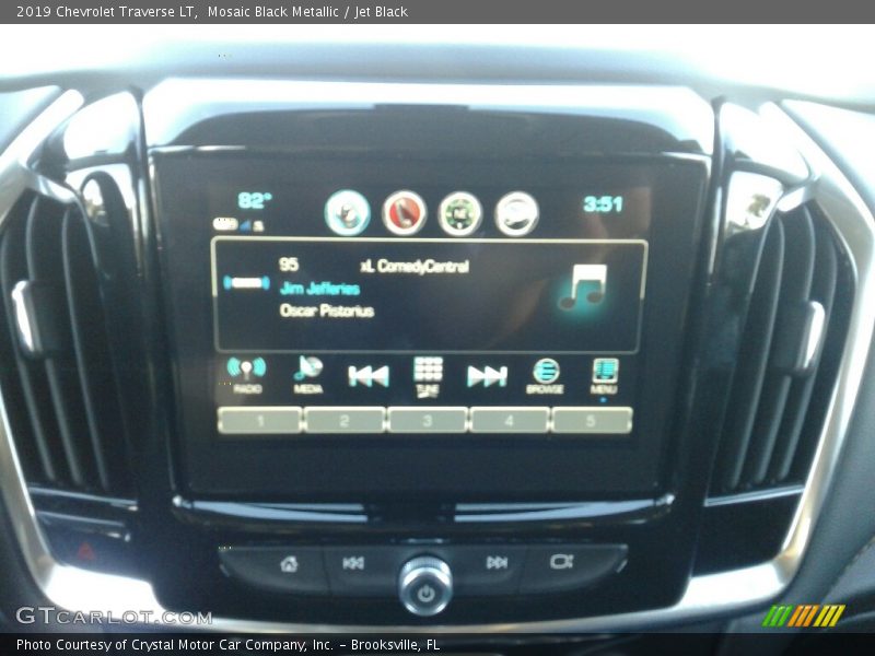 Mosaic Black Metallic / Jet Black 2019 Chevrolet Traverse LT