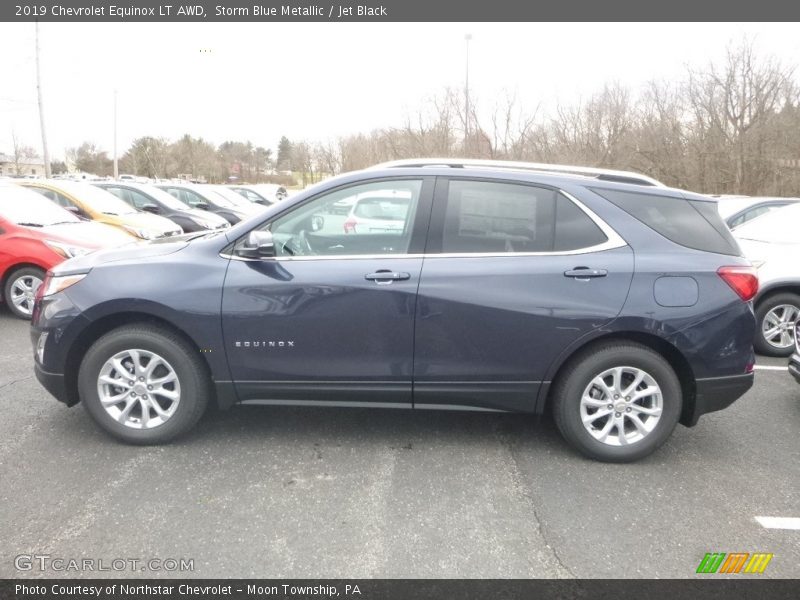 Storm Blue Metallic / Jet Black 2019 Chevrolet Equinox LT AWD