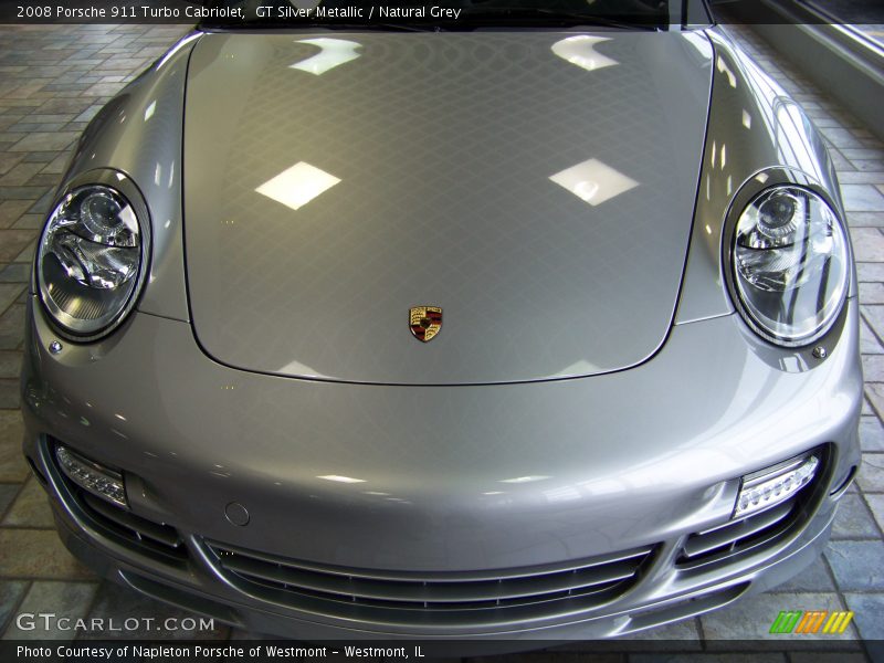 GT Silver Metallic / Natural Grey 2008 Porsche 911 Turbo Cabriolet