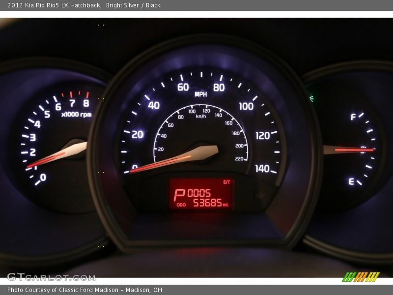 Bright Silver / Black 2012 Kia Rio Rio5 LX Hatchback