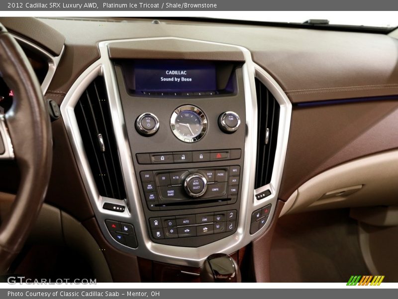 Platinum Ice Tricoat / Shale/Brownstone 2012 Cadillac SRX Luxury AWD