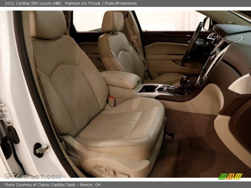 Platinum Ice Tricoat / Shale/Brownstone 2012 Cadillac SRX Luxury AWD