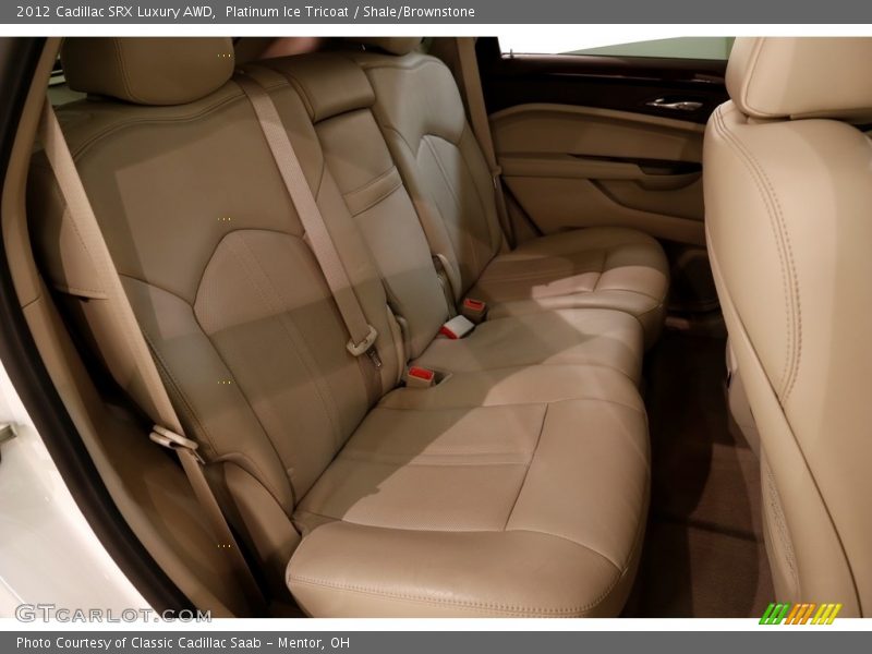 Platinum Ice Tricoat / Shale/Brownstone 2012 Cadillac SRX Luxury AWD