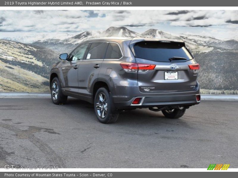 Predawn Gray Mica / Black 2019 Toyota Highlander Hybrid Limited AWD