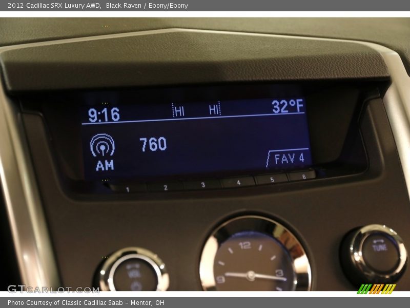 Black Raven / Ebony/Ebony 2012 Cadillac SRX Luxury AWD