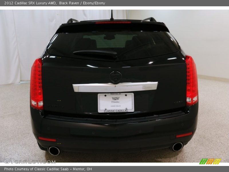 Black Raven / Ebony/Ebony 2012 Cadillac SRX Luxury AWD