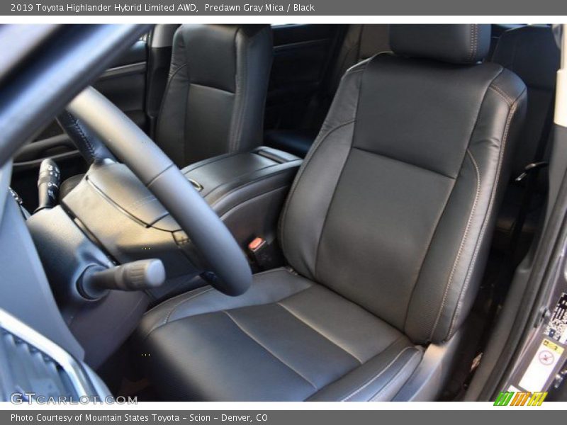 Front Seat of 2019 Highlander Hybrid Limited AWD