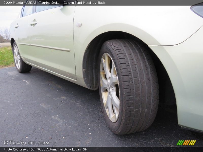 Golden Sand Metallic / Black 2009 Mazda MAZDA3 i Touring Sedan