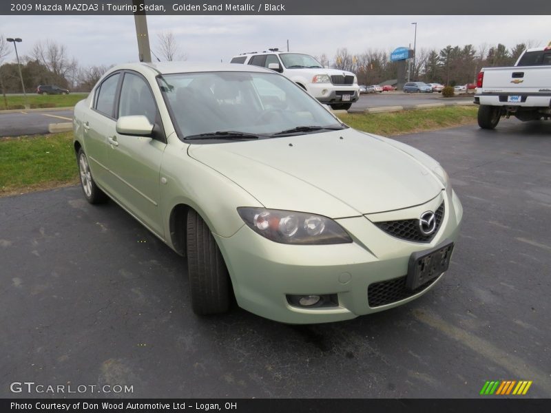 Golden Sand Metallic / Black 2009 Mazda MAZDA3 i Touring Sedan
