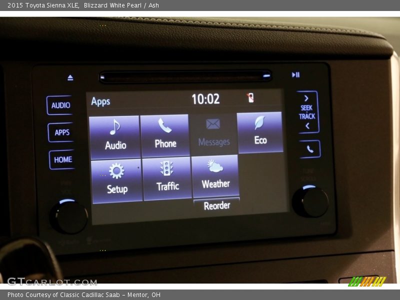 Blizzard White Pearl / Ash 2015 Toyota Sienna XLE
