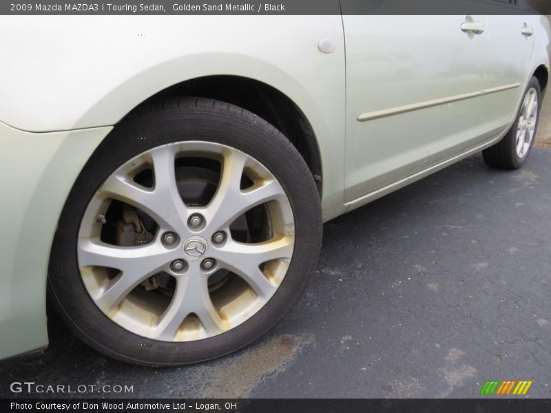 Golden Sand Metallic / Black 2009 Mazda MAZDA3 i Touring Sedan