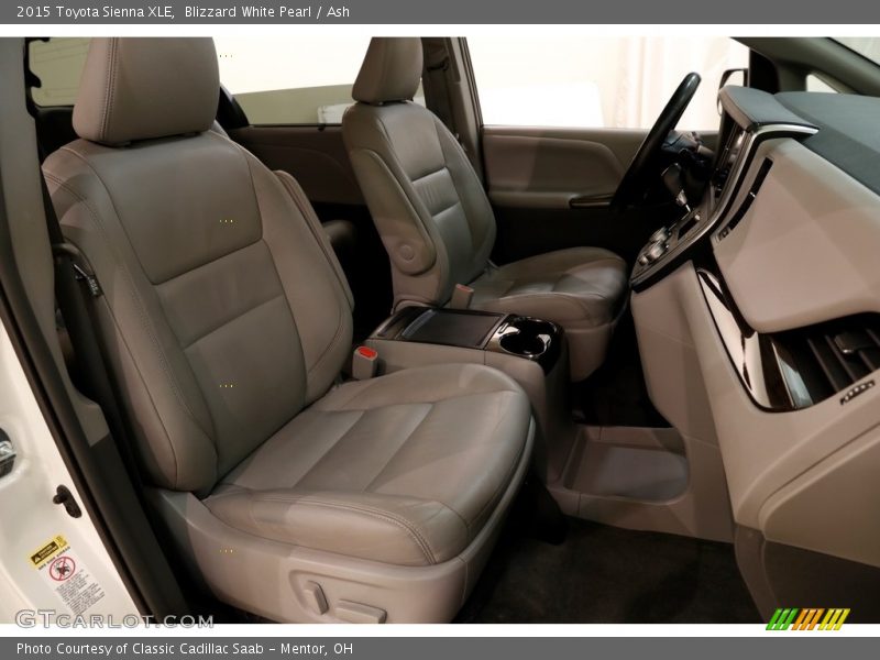 Blizzard White Pearl / Ash 2015 Toyota Sienna XLE