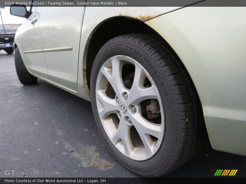 Golden Sand Metallic / Black 2009 Mazda MAZDA3 i Touring Sedan