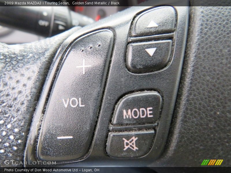 Golden Sand Metallic / Black 2009 Mazda MAZDA3 i Touring Sedan