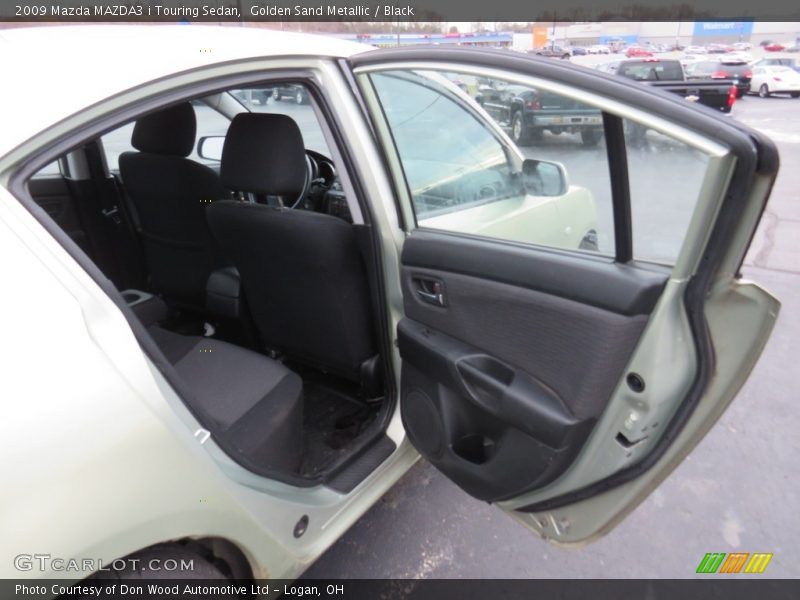 Golden Sand Metallic / Black 2009 Mazda MAZDA3 i Touring Sedan