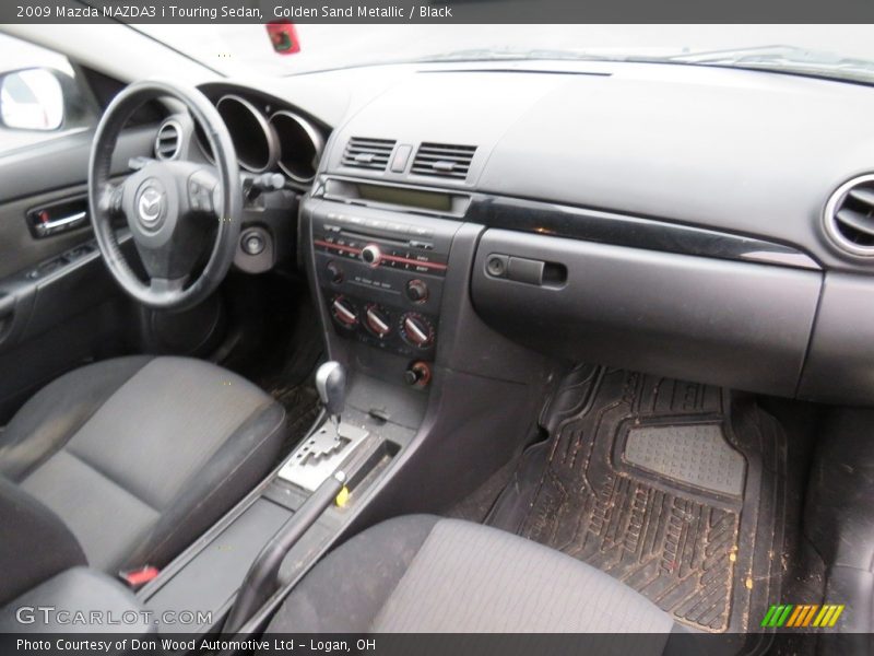 Golden Sand Metallic / Black 2009 Mazda MAZDA3 i Touring Sedan