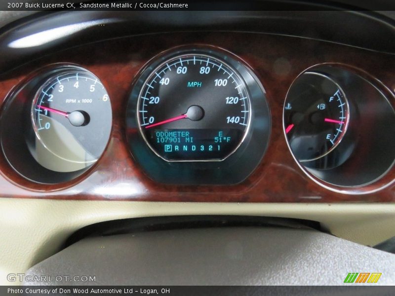 Sandstone Metallic / Cocoa/Cashmere 2007 Buick Lucerne CX