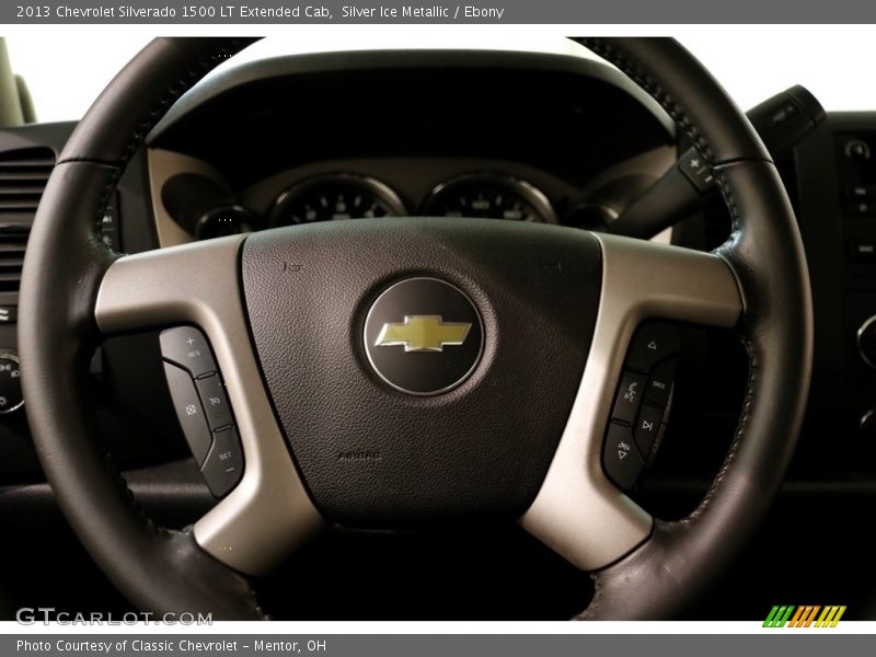 Silver Ice Metallic / Ebony 2013 Chevrolet Silverado 1500 LT Extended Cab