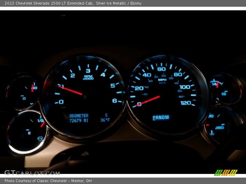 Silver Ice Metallic / Ebony 2013 Chevrolet Silverado 1500 LT Extended Cab