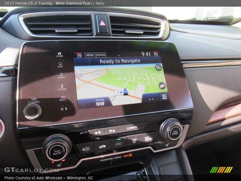 White Diamond Pearl / Ivory 2017 Honda CR-V Touring
