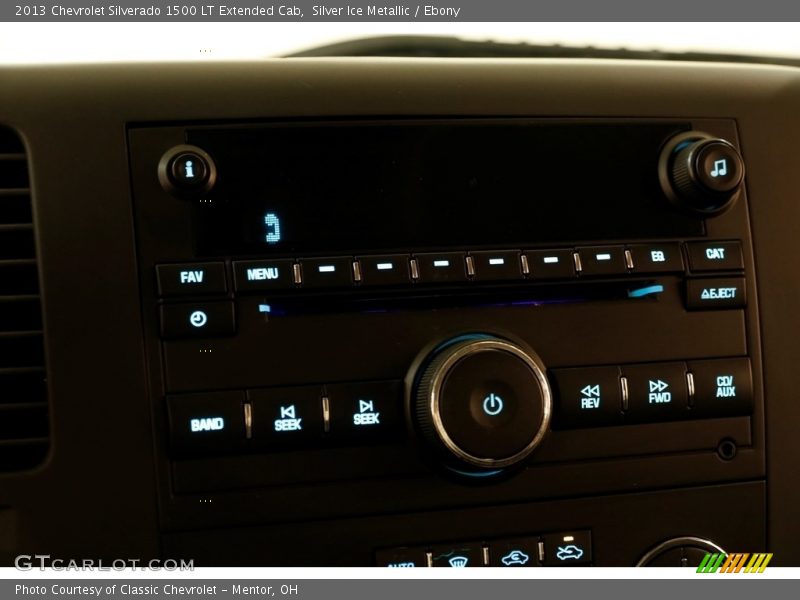 Silver Ice Metallic / Ebony 2013 Chevrolet Silverado 1500 LT Extended Cab